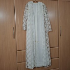 Vintage 80s White Satin Bridal Dress