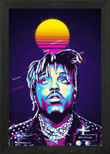 Juice wrld retro portrait - wrld,