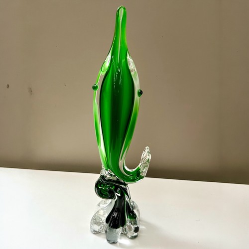 Vintage murano green art glass - vintage,
