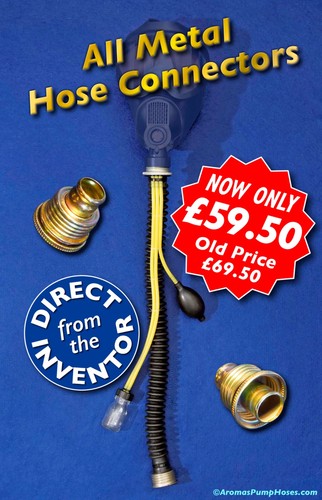 Gas mask hose with - mask, aromas