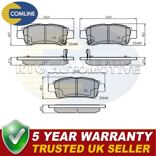 Comline rear brake pads - comline,