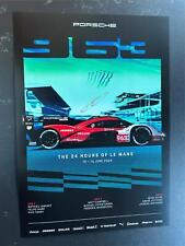 Signed Official Porsche Penske 963 12x16 poster Matt Campbell Le Mans 24hrs 2024
