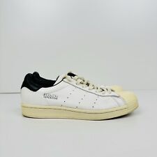 Adidas Shanghai Superstar Trainers Men’s UK 8 White Off Leather Shoes Sneakers
