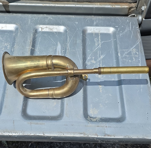 Brass pocket bugle - pocket, horn