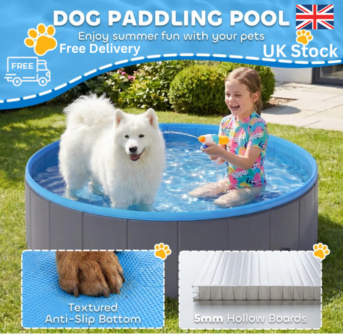 Pawhut foldable dog pool - pawhut,