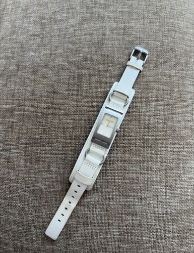 Animal leather white watch - leather,