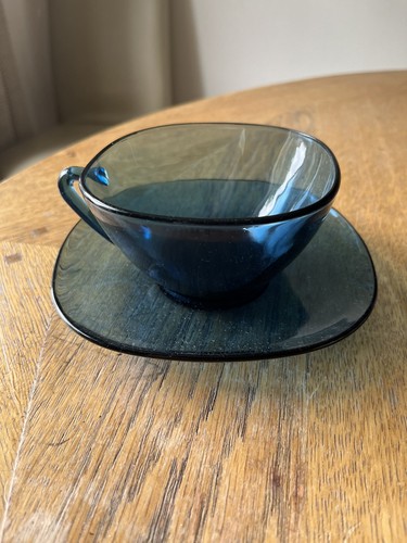Vintage blue vereco clear - blue,