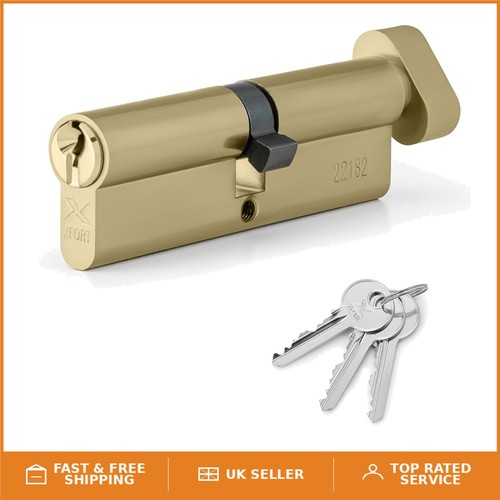 100mm brass euro cylinder - 100mm,