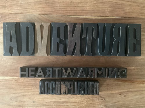 Vintage wooden letterpress - vintage,