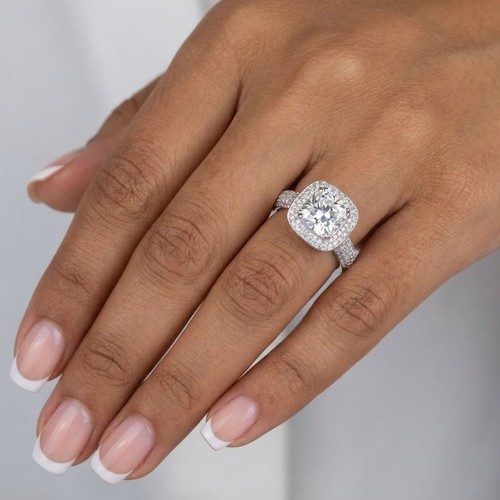 Side stone engagement ring - engagement,