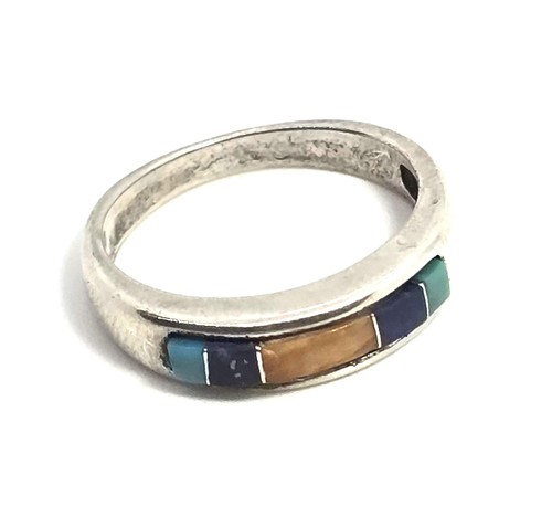 Multi gemstone inlay dwjc 925 - multi,