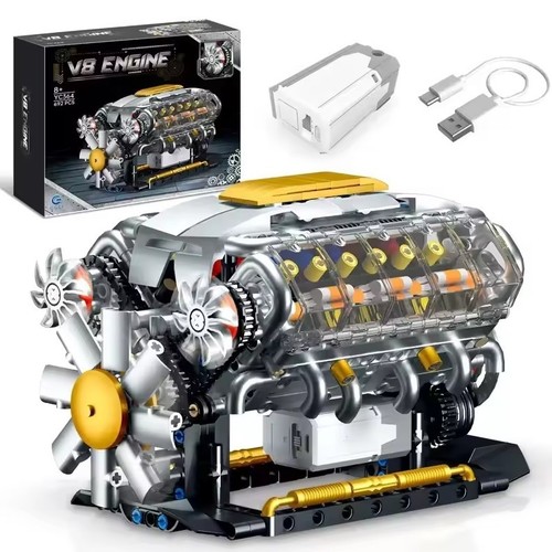 Working engine model kit - working, v8