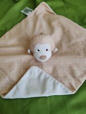 Mothercare monkey Fleece Blanket vintage cream/beige 