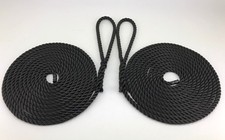 10mm Black Nylon Mooring Rope