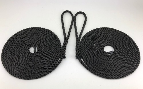 10mm black nylon mooring rope - mooring,