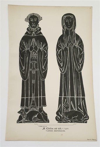 Monumental brasses civilian - monumental, &