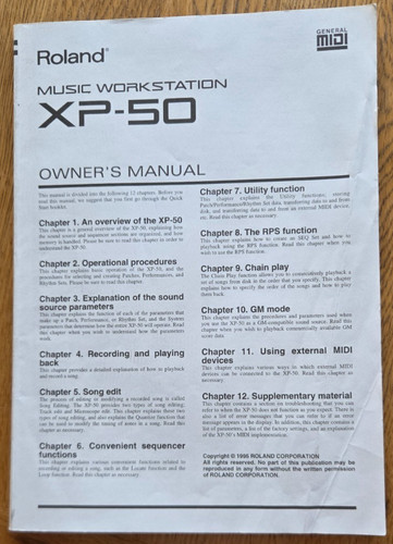 Roland keyboard - xp-50,
