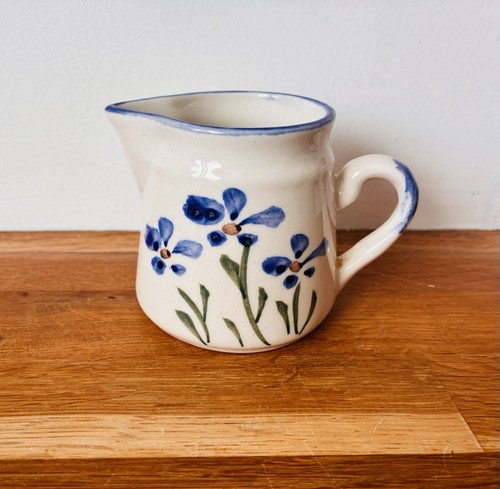 Vintage blue floral - vintage, hand