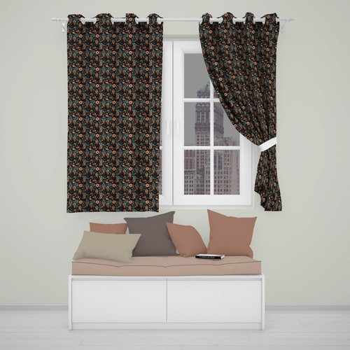 Blackout eyelet curtains - blackout,
