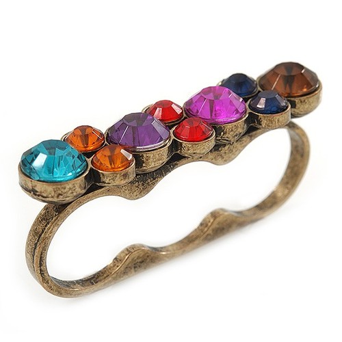 Vintage multicoloured cluster - multicoloured,