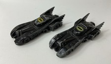 2 Vintage ERTL Batman Batmobile Cars, 1/64 Scale Die Cast 1989, Collectible