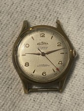 Delbana automatic watch, 1950s, 21-jewel Rare Needs Repair