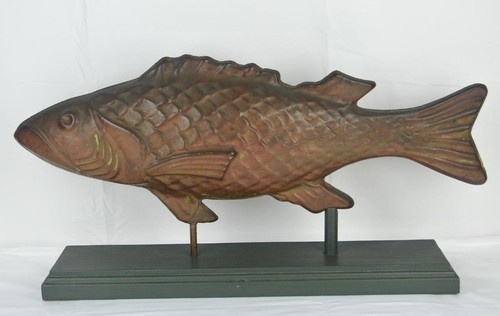 Large vintage copper - vintage, fish