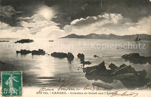 Cannes alpes maritimes coucher - alpes-maritimes,