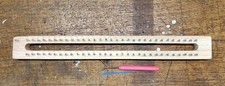 (GRADE_B) NEW 63 Pins Wooden Knitting Loom Board and Hook Needle 43cm Wide