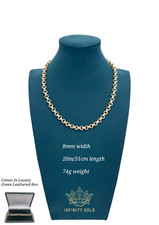 Mens 9ct Gold XP 8mm Lined