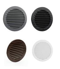 Round Air Vent Grille with Flange and Fly Screen Duct Ventilation Cover