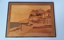 Vintage Marquetry Inlaid Wood