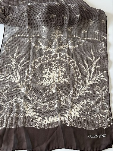 Valentino silk chiffon stole - valentino,
