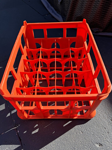 Orange plastic milk - orange,