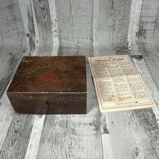 Vintage Boots The Chemist Home First Aid Case Travel Wooden Storage Box Prop