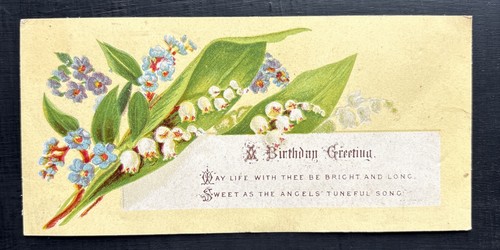 Victorian birthday greeting - victorian,