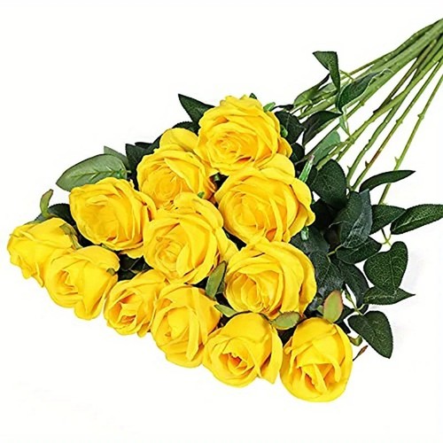 12x artificial single rose bud - 12x,
