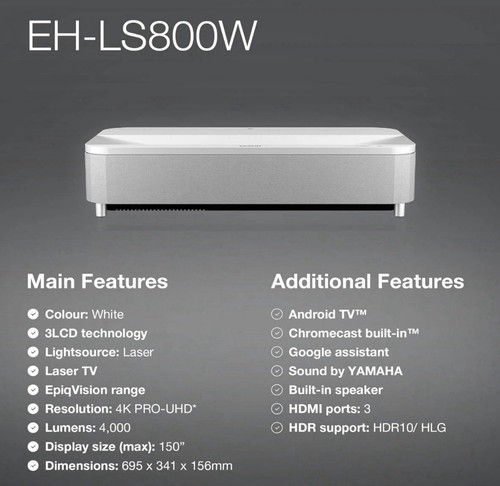 Epson ls800w elpmb75 - elpmb75, 4,000