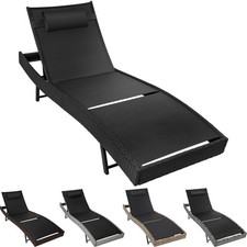 Sun Lounger Outdoor Garden Furniture Lounge Chair Comfortable Relax Poolside