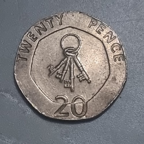 20p coin gibraltar keys - 20p,