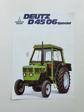 DEUTZ FAHR D4506 SPECIAL TRACTOR SALES LEAFLET