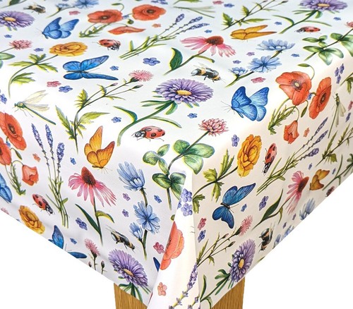 Wipe clean tablecloth vinyl - clean,