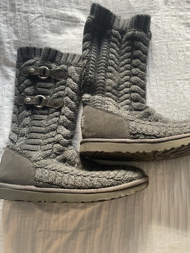 Ladies mid grey suede - mid,