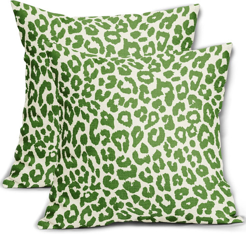 Lime green leopard - green, print