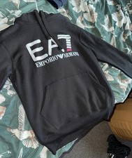 Ea7 black hoodie rrp 65 - black,