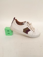 Fairfax & Favor Alexandra White Leather Trainers Pre-Owned Size EU 38