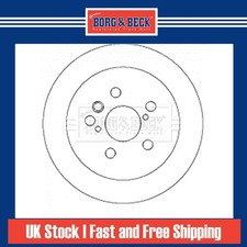 2x Brake Discs Solid For Toyota Previa/Estima R3 2.4 Borg & Beck Rear 4243108030