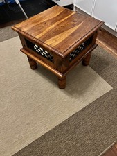 Mango Wood Rajasthani Side Table Indian Hand Made