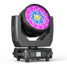 Coolighine LED 19x15W Beam Wash Zoom Moving Head Light RGBW Stage Light DJ Disco