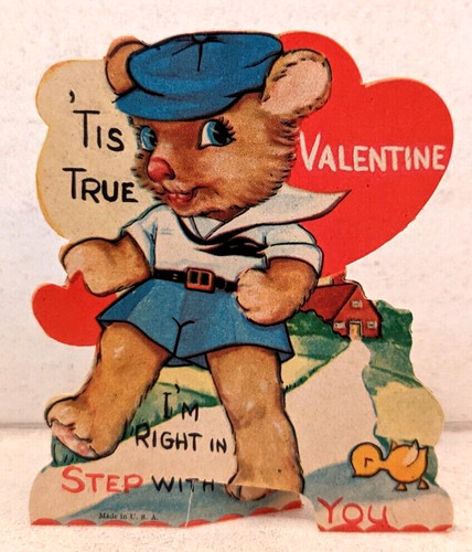 Vintage unused mouse valentine - vintage,